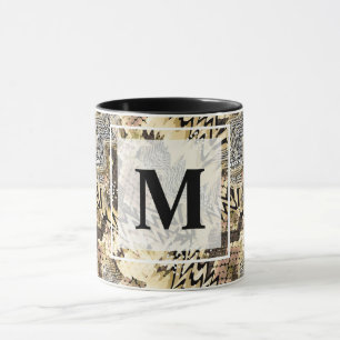 Caneca pele, leopardo, cobra