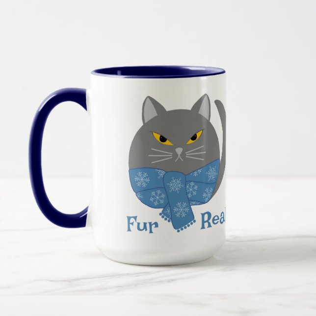 Caneca Pele Real De Peles Gatos (Esquerda)