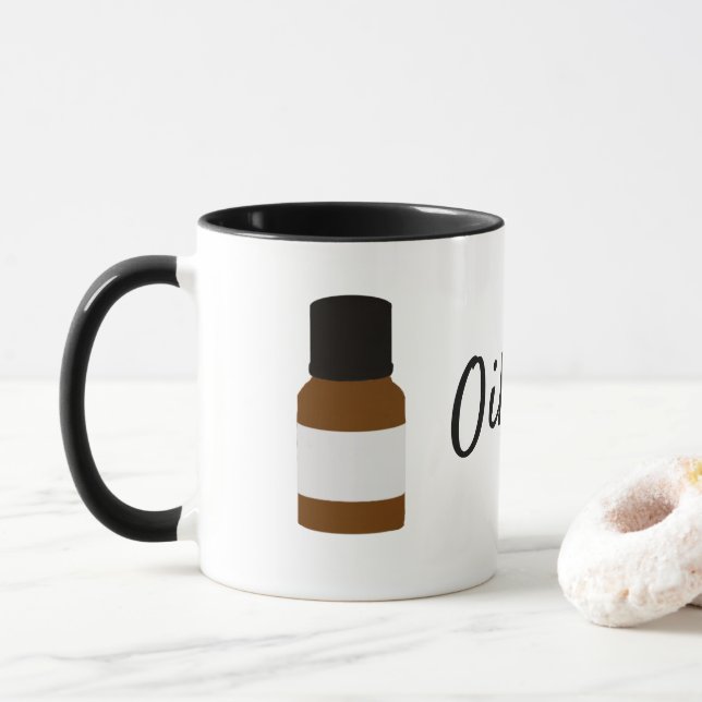 Caneca Peles essenciais de óleo para café (Com Donut)
