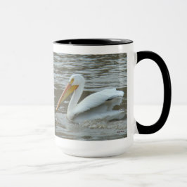 Caneca Pelicano Branco B14 no Rio Lamacento