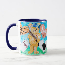 Caneca Pelo amor aos esportes - Arte infantil para COC