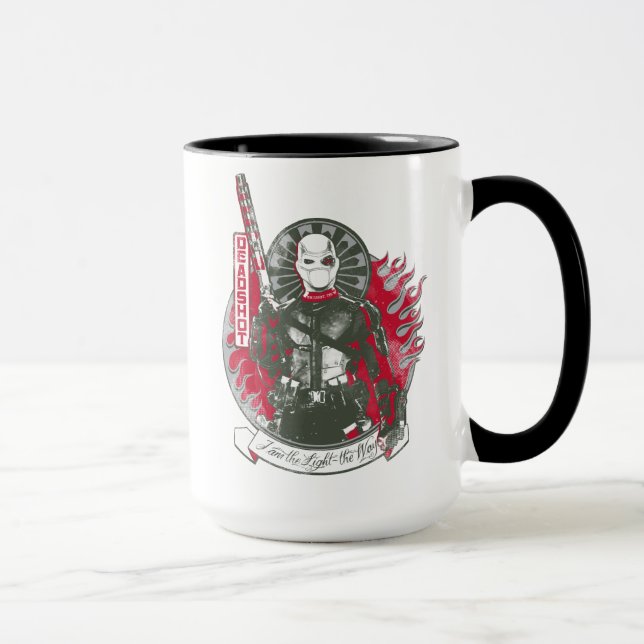 Caneca Pelotão do suicídio | Deadshot "eu sou o claro " (Direita)