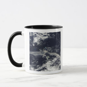 Caneca Pena das colinas de Soufriere, Montserrat da cinza