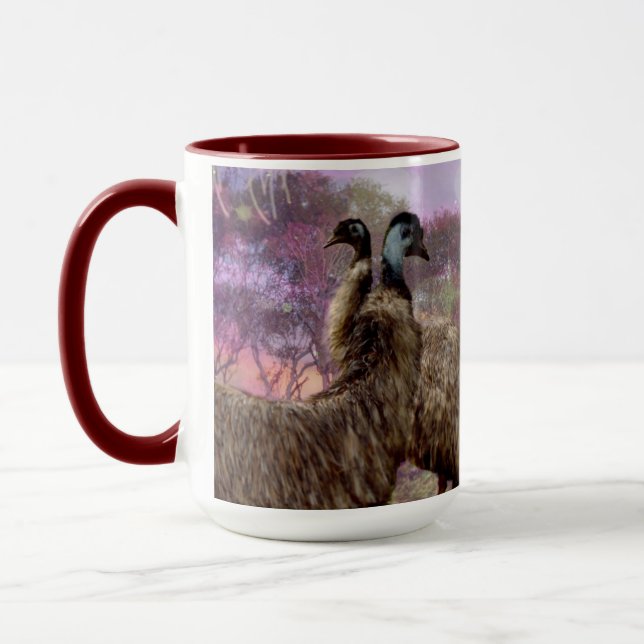 Caneca "Penas de Romance: A Corteza do Emus" (Esquerda)