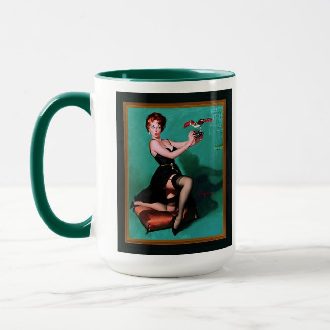 Caneca Penas furiosas de Gil Elvgren (Esquerda)