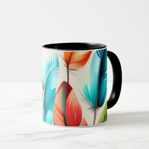 Caneca Penas Reluzentes