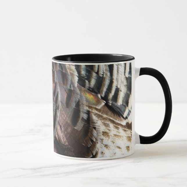 Caneca Penas Selvagens Turcas I Abstrato Nature Design (Direita)