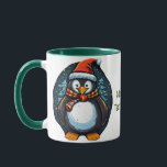 Caneca Penguin Santa Hat Scarf Christmas Family Matching<br><div class="desc">🎅 embrenhar o espírito de Natal com nossa divertida coleção de Papais noeis de Natal! Prepare-se para divertir-se e rir com nossas designs de natal impiedosas, com o velho amigo favorito de todos, Papai Noel. Quer estejam à procura de uma Mug Papai noel única, uma Mug com o tema animal,...</div>