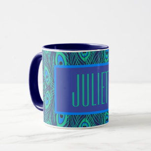 CANECA PENHEIRAS DE PAZ DE CAPTURA OCULAR DESIGN EM VERDE