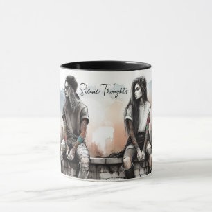 CANECA PENSAMENTOS SILENCIOSOS DE CAFÉ MUG