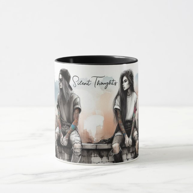 CANECA PENSAMENTOS SILENCIOSOS DE CAFÉ MUG (Centro)