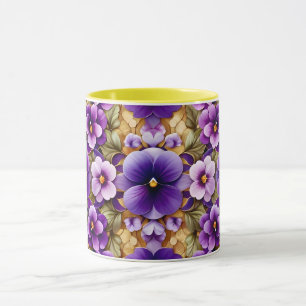 Caneca PENSAMENTOS ~ Tons de Roxo ~