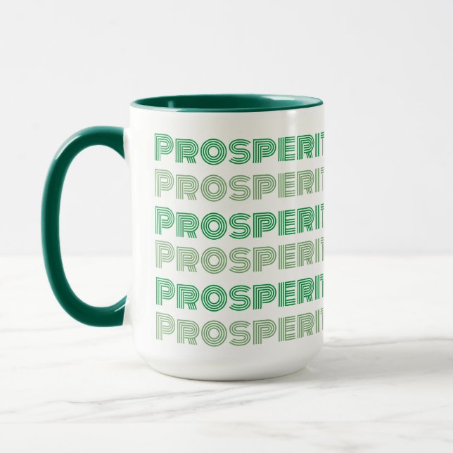 Caneca Pensar Bastante Rich Pensa Prosperidade Mensagem V (Esquerda)