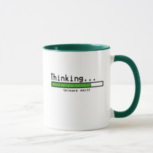 Caneca Pensar por favor espera