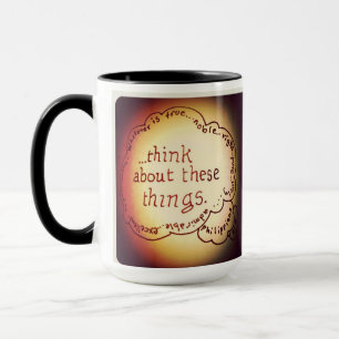 Caneca Pense nestas coisas