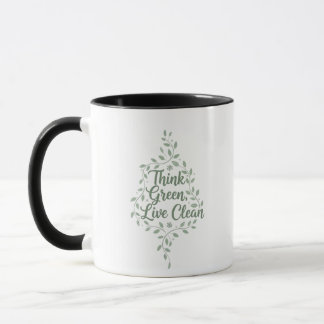 Caneca Pense Verde Viva Limpo