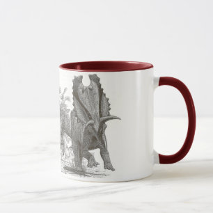 Caneca Pentaceratops Gregory Paul do dinossauro