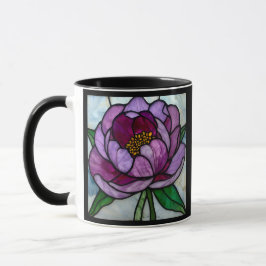 Caneca Peônia Roxa Manchada