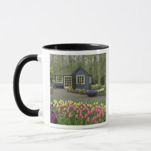 Caneca Pequena cabana de loja de flores, Jardins Keukenho