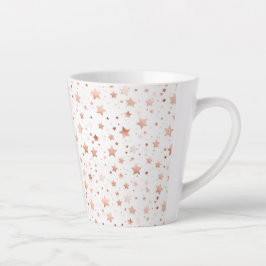 Caneca Pequena de Latte com Estrelas Delicadas em