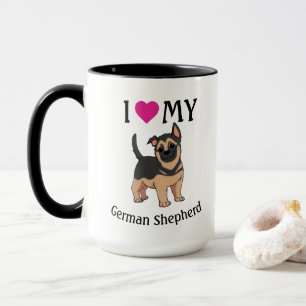 Caneca Pequena German shepherd de Lama