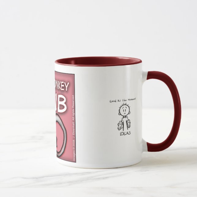 Caneca pequena irritada do clube do macaco (Direita)