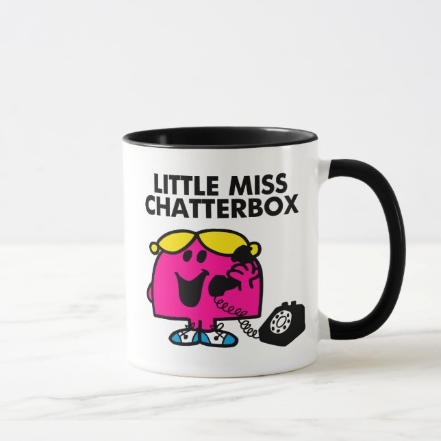 Caneca Pequena Miss Chatterbox e Telefone Negro (Direita)