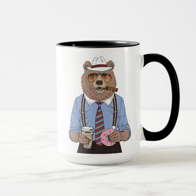 Caneca Pequeno almoço do urso (Direita)