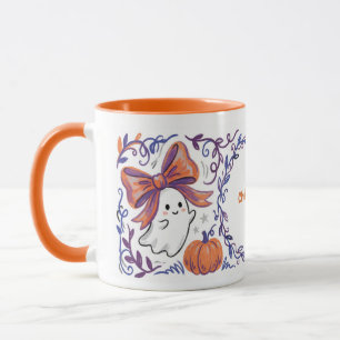 Caneca Pequeno Boo Grande Atitude Halloween Personalizado