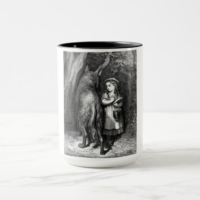 Caneca Pequeno Capuchinho Vermelho Conhece o Velho Padre  (Centro)