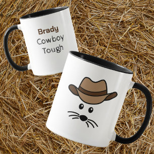 Caneca Pequeno Cowboy de Mouse Personalizável