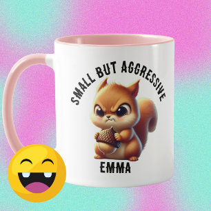 Caneca Pequeno, Mas Agressivo, Cute E Esquilo Zangado, En