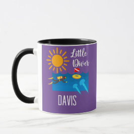 Caneca Pequeno Mergulhador com Peixe-Geleia - Mug Clássic