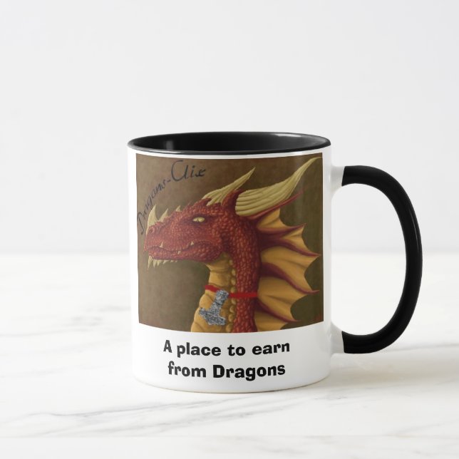 Caneca pequeno principal do dragão (1), lugar de A a (Direita)