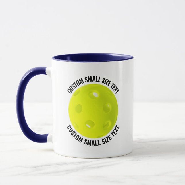 Caneca Pequeno Texto AZUL MARINHO Combo 11oz Pickleball P (Esquerda)