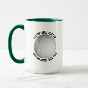 Caneca Pequeno Texto COMBINAÇÃO HUNTER GREEN 15oz Golf Pe