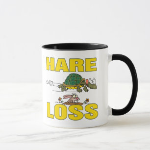 Caneca perda de cabelo engraçada fábula trocadilho desenh