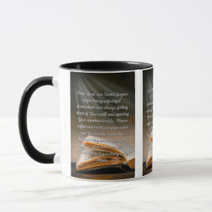 Caneca Perdoe-Me Lorde Oração A Mug De Dois Tons