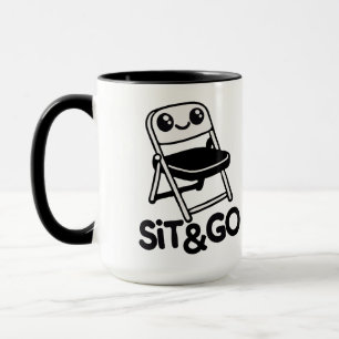 Caneca Perfeito para seu café da manhã Sente e vá