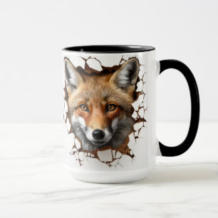 Caneca perfil de raposa vermelha
