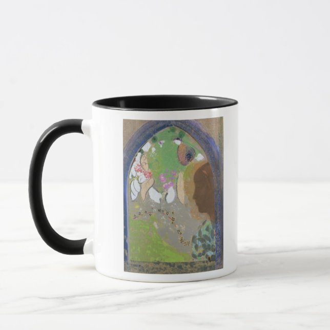 Caneca Perfil de uma mulher em uma janela, c.1912 (Esquerda)