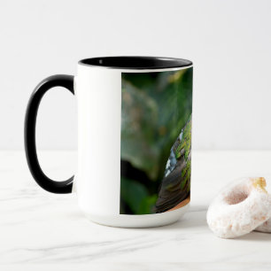 Caneca Perfil e Poleiro da Pomba Esmeralda
