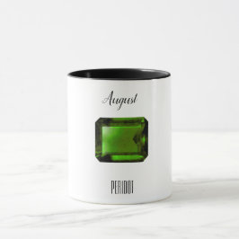 Caneca Peridot Green Emerald Coffee Mug August Gemstone