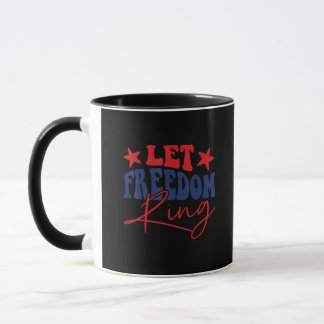 Caneca Permitir a vinda retrógrada do anel de liberdade