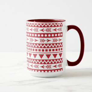 Caneca Pernas de padrão asteca