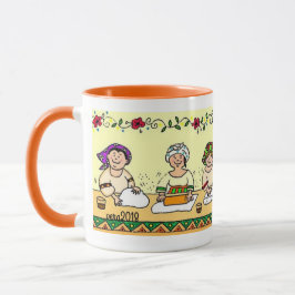 Caneca perogies, pyrohy, pierogies, ucraniano de Varenyky