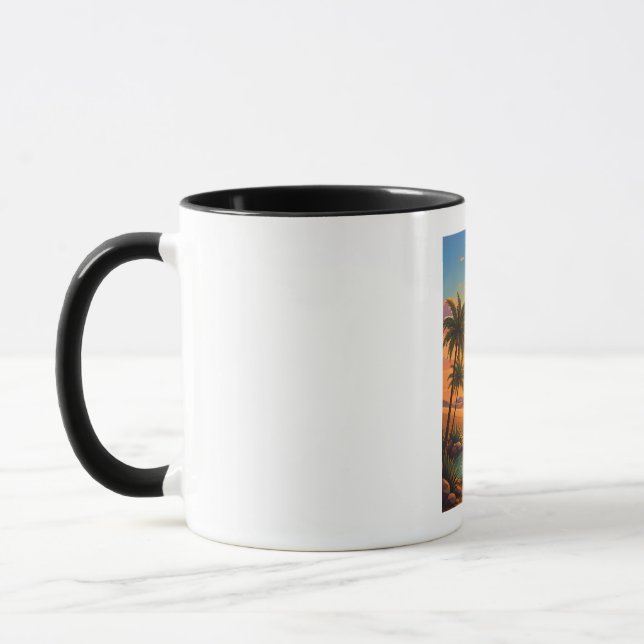 Caneca Perseguindo a estética do deserto da Hora Dourada  (Esquerda)