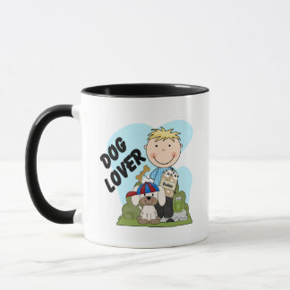 Caneca Persiga camisas e presentes louros do menino T do
