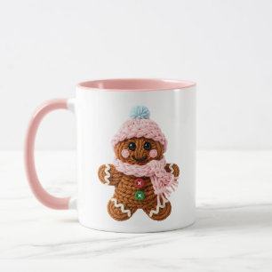 Caneca Personagem Aconchegante de Gengibre Tecido de Inve