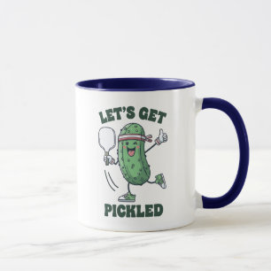 Caneca Personagem de Pickleball Fofo Frase Divertida